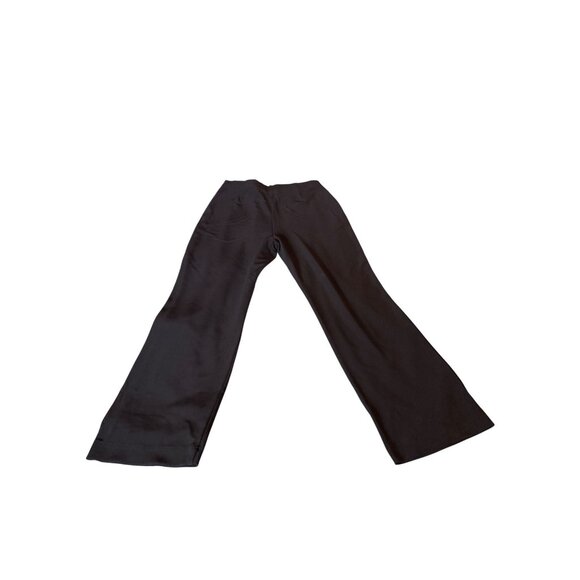 Boston Proper Flared Stretch Pants Size S Black Wide Leg Minimalist Travel - Picture 3 of 9